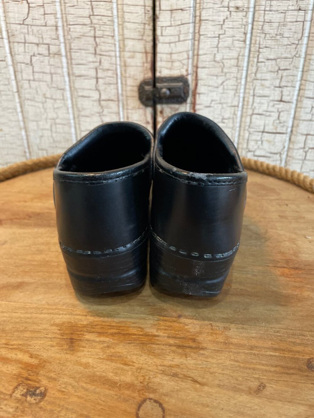 Dansko Professional Black Leather Nursing Clogs EU 39 US 8.5 9 Comfort - Picture 7 of 9